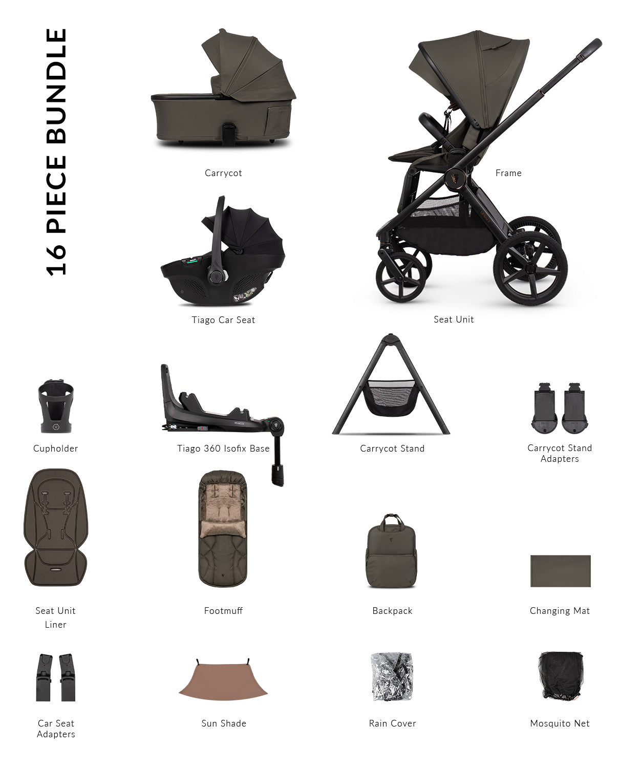 Venicci Upline 3 Ultimate 4in1 PLUS Travel System Bundle