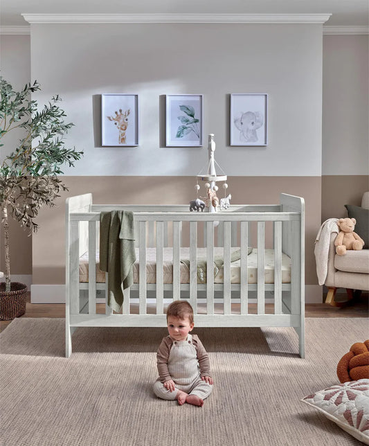 Atlas Cot Bed - Nimbus White