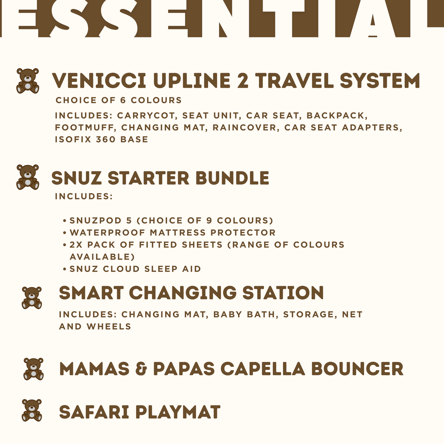 MOCCA Baby Essential Bundle