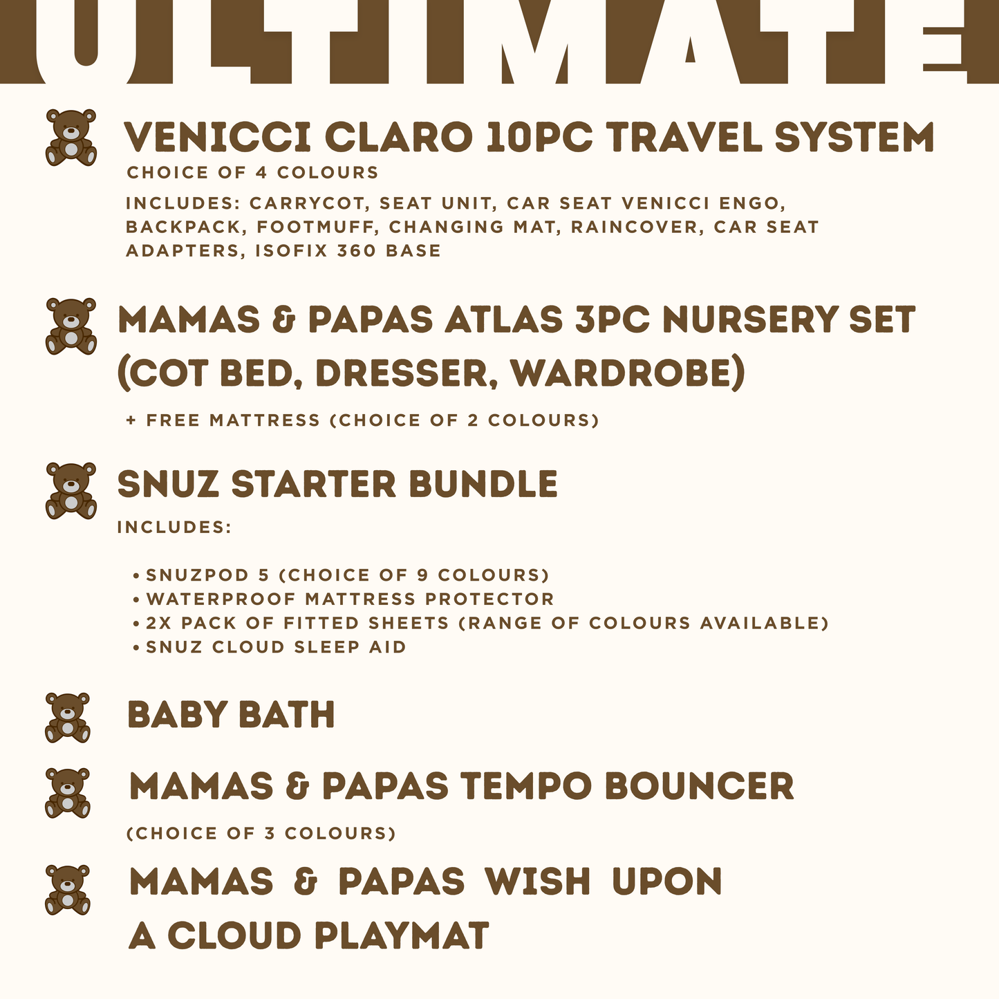 MOCCA Baby Ultimate Bundle