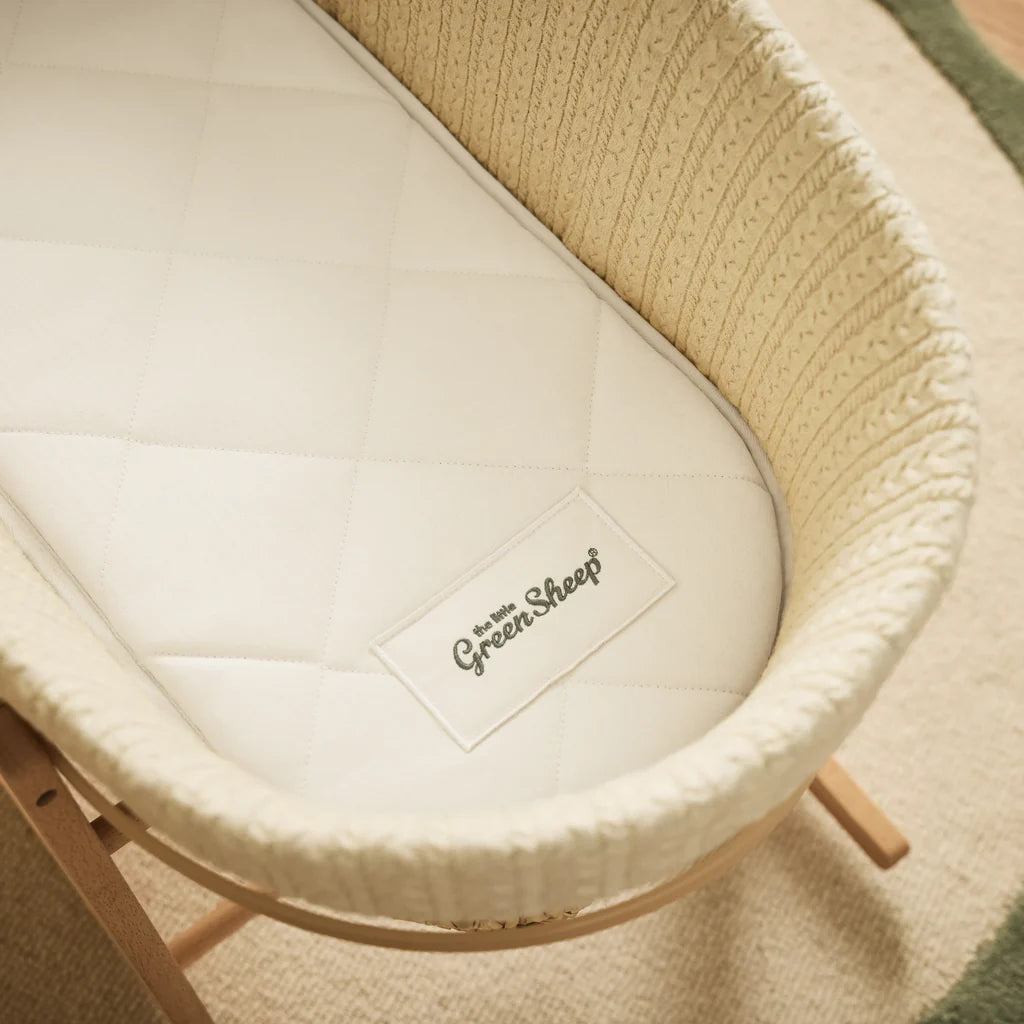 The Little Green Sheep Natural Moses Basket Mattress