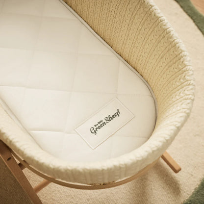 The Little Green Sheep Natural Moses Basket Mattress