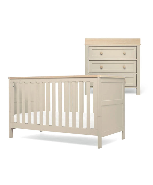 Wedmore 3 Piece Cotbed Range with Dresser Changer & Wardrobe - Cashmere