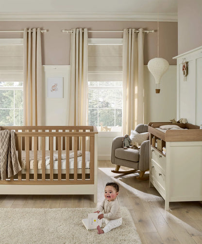 Harwell 2 Piece Cotbed Set with Dresser Changer - Cashmere