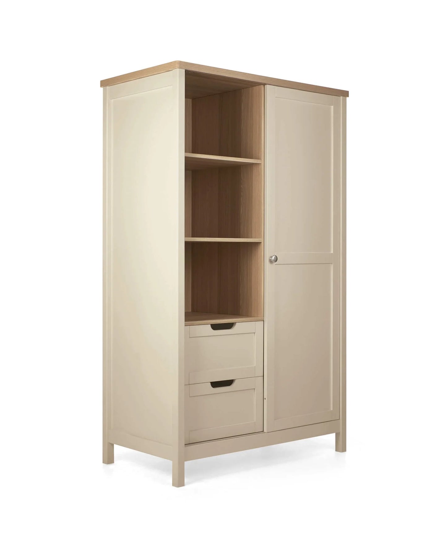 Mamas and Papas Harwell 3 Piece Cotbed Range with Dresser Changer & Wardrobe - Cashmere