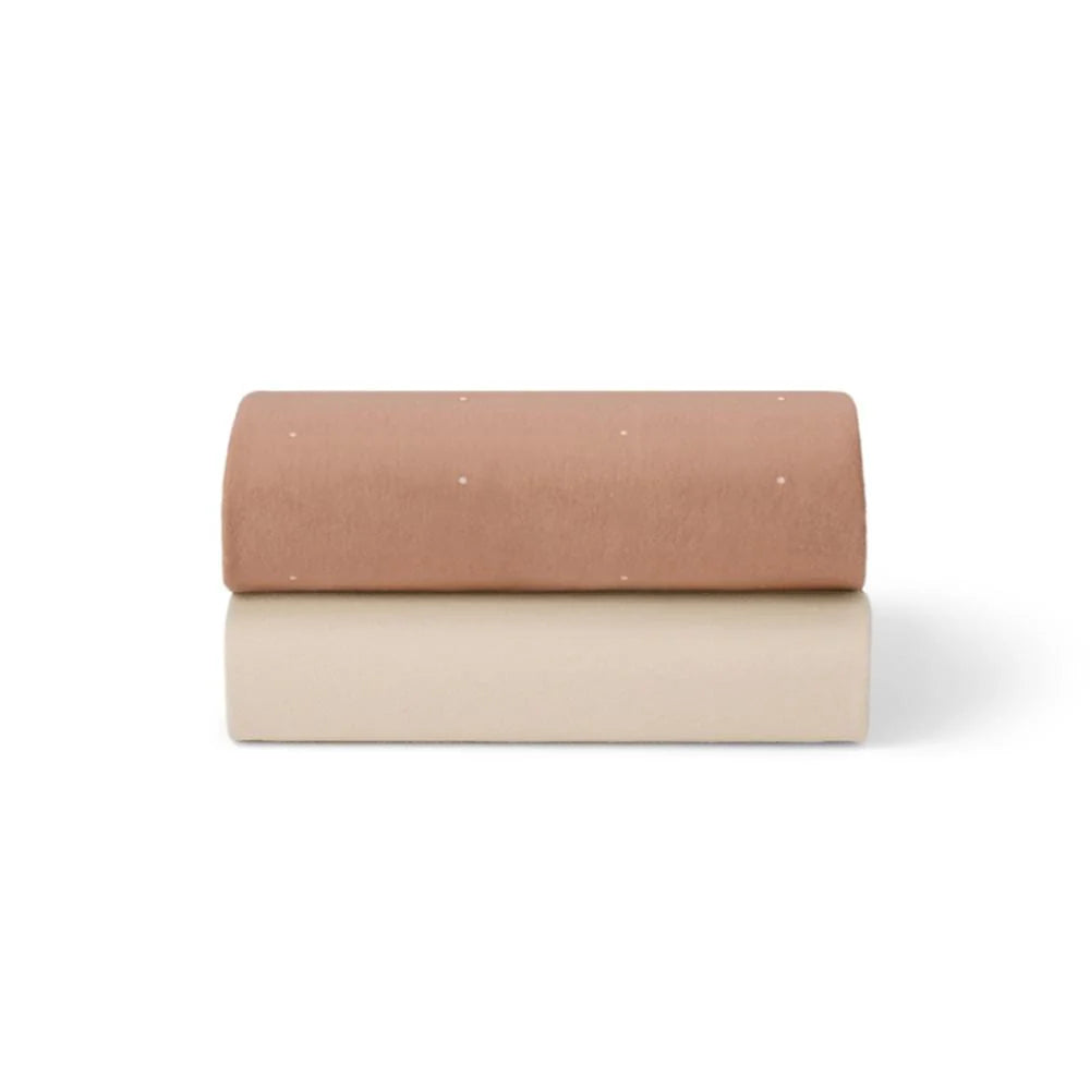 SnuzPod Bedside Crib 2 Pack Fitted Sheets
