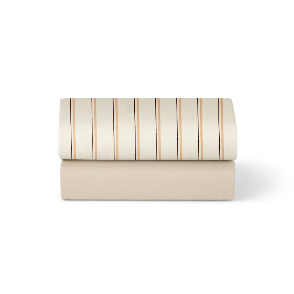 SnuzPod Bedside Crib 2 Pack Fitted Sheets
