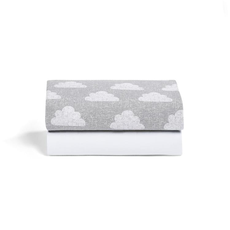 SnuzPod Bedside Crib 2 Pack Fitted Sheets