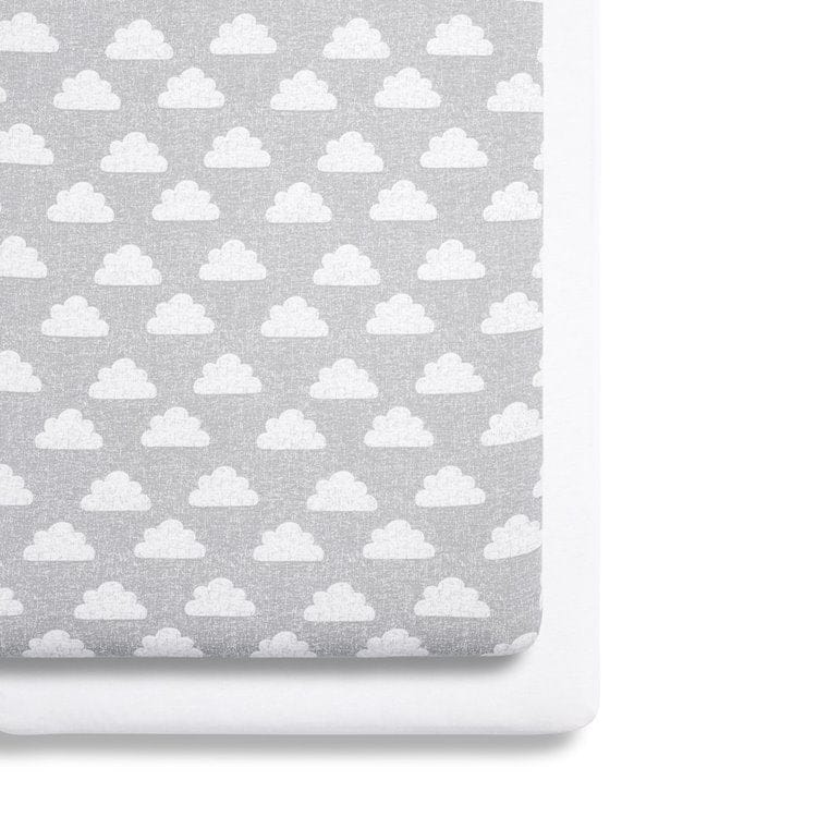 SnuzPod Bedside Crib 2 Pack Fitted Sheets