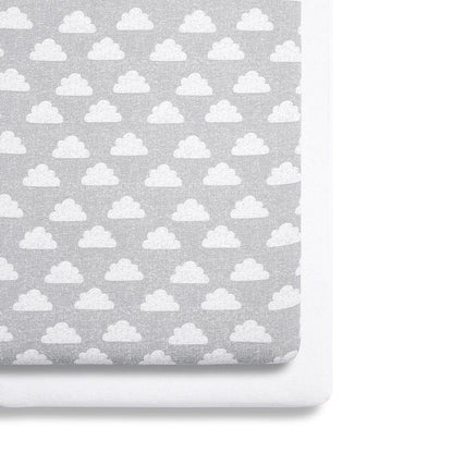 SnuzPod Bedside Crib 2 Pack Fitted Sheets