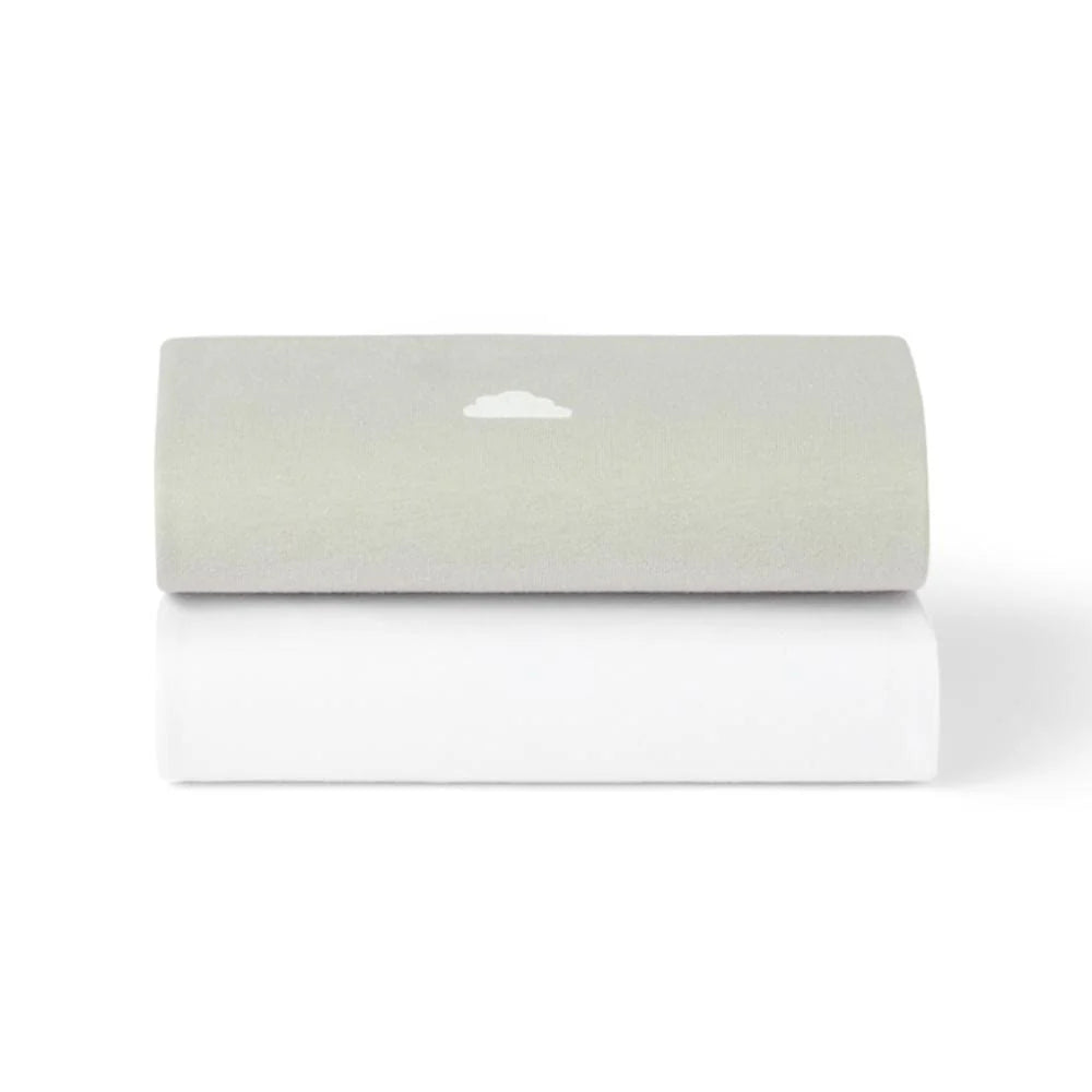 SnuzPod Bedside Crib 2 Pack Fitted Sheets