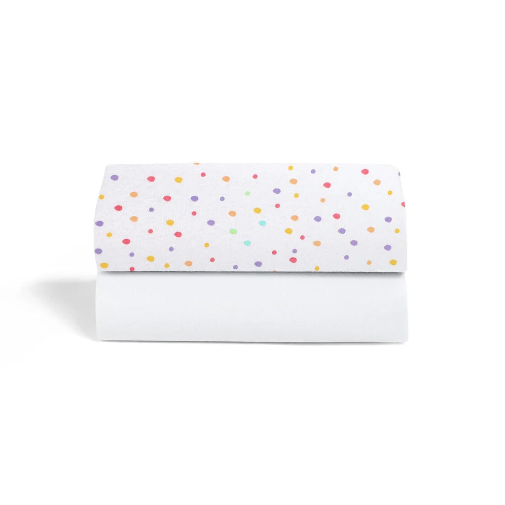 SnuzPod Bedside Crib 2 Pack Fitted Sheets