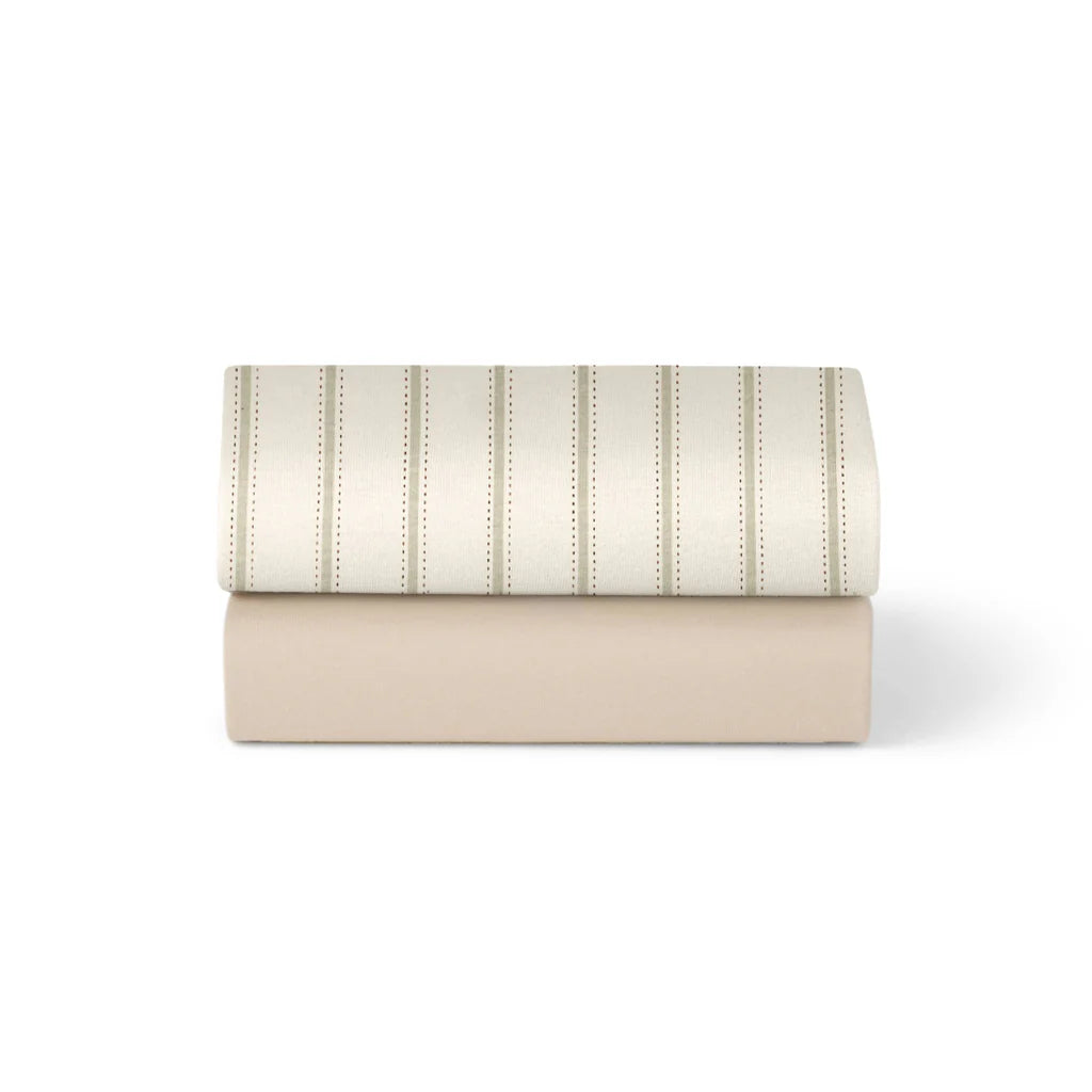 SnuzPod Bedside Crib 2 Pack Fitted Sheets