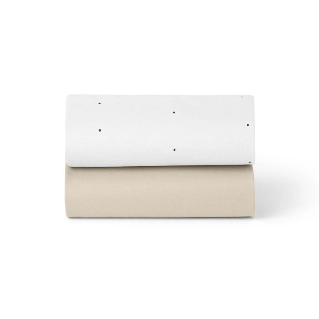 SnuzPod Bedside Crib 2 Pack Fitted Sheets