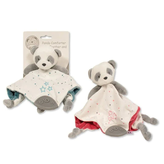 BR Baby Snuggle Baby Panda Comforter with Teether and Rattle